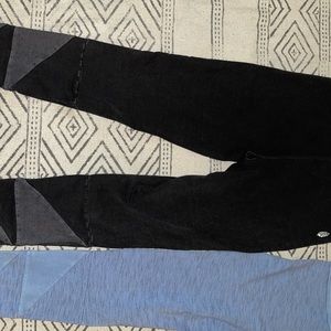 Free people movement pants two blue and black size medium